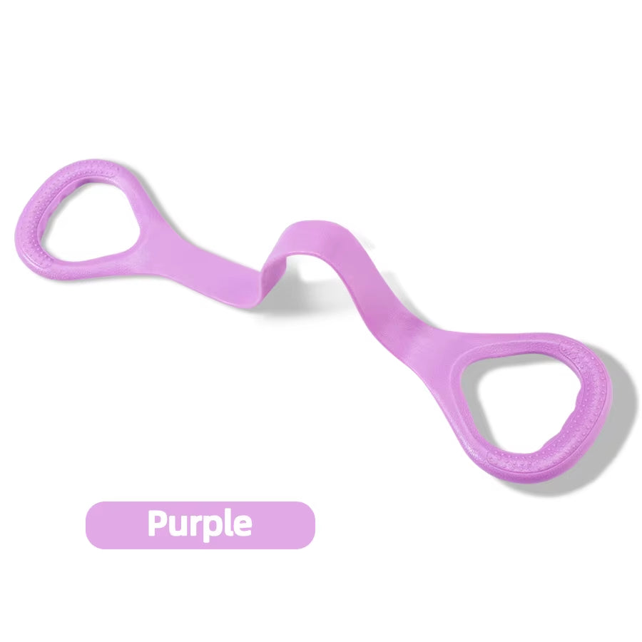8 Fitness Workout Resistance Band Arm Back Shoulder Exercise Elastic Training Band Yoga Pilates Physical Therapy Equipment