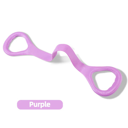 8 Fitness Workout Resistance Band Arm Back Shoulder Exercise Elastic Training Band Yoga Pilates Physical Therapy Equipment