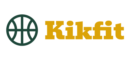 Kikfit logo with green circular design and yellow text on a white background
